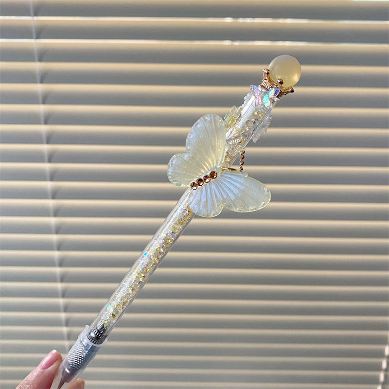 Wholesale Crystal Ball Butterfly Broken Diamond Replaceable Blade Utility Knife