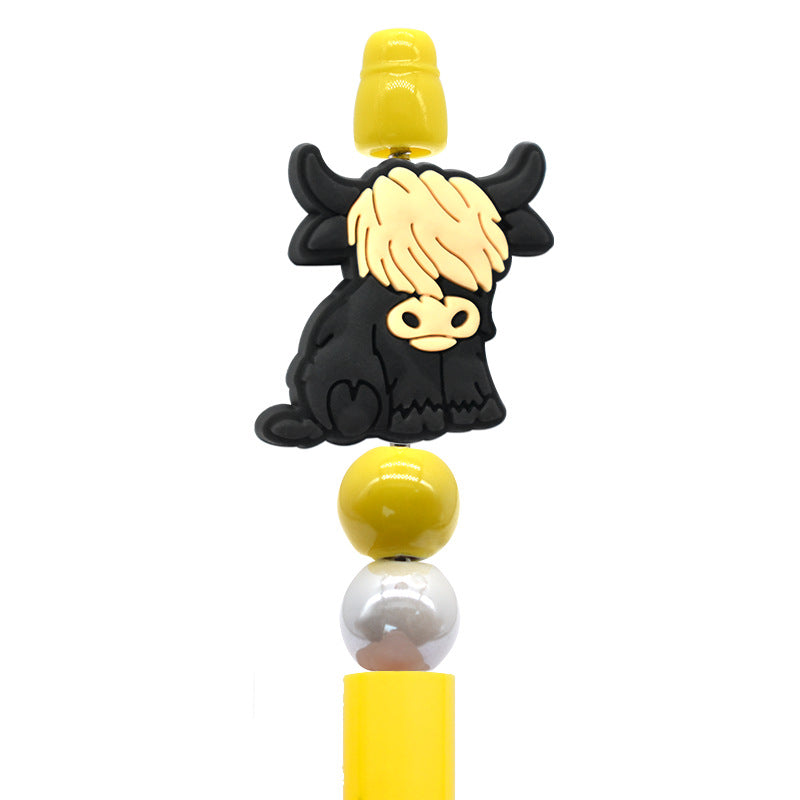 Wholesale  Random 100pcs/pack  Cartoon animal beaded pens