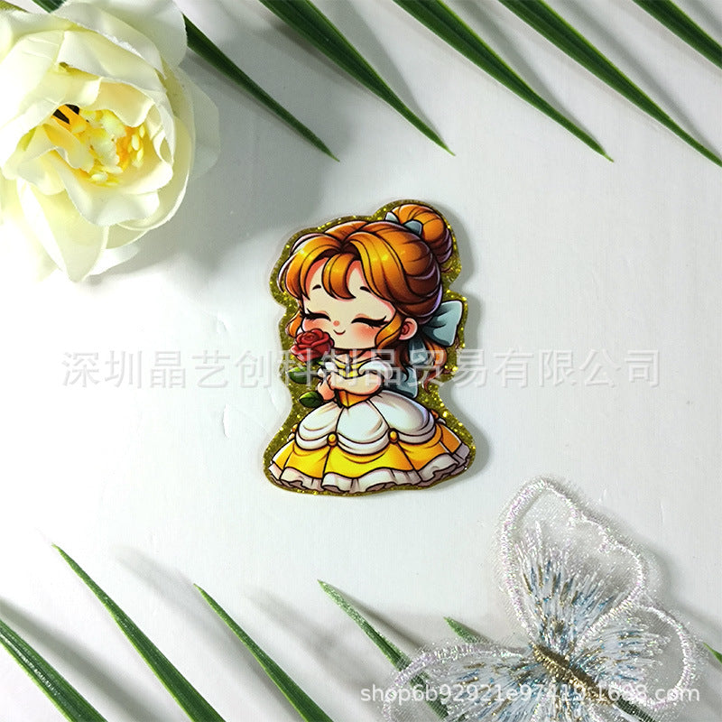 Wholesale 10pcs/pack Acrylic DIY Accessories-Gold Plate Series