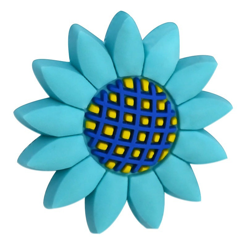 Wholesale Random 100pcs Candy colored Flower Focal Beads