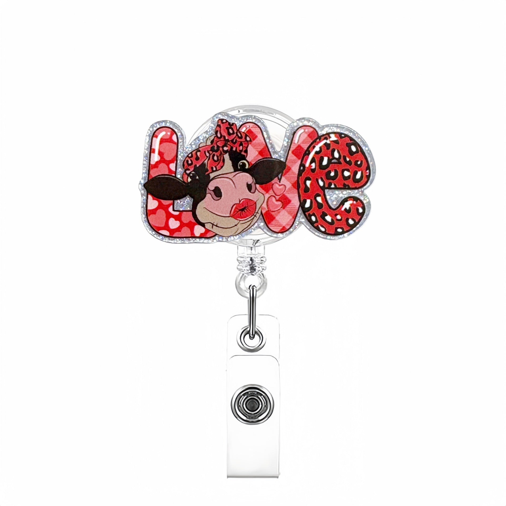 Wholesale Valentine' s Day  Love Animal Romance  Badge Reels