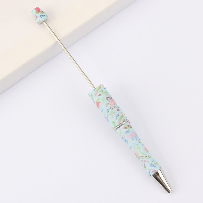 Wholesale Beadable Pens DIY for Beaded Cow Leopard Print Plastic Pen