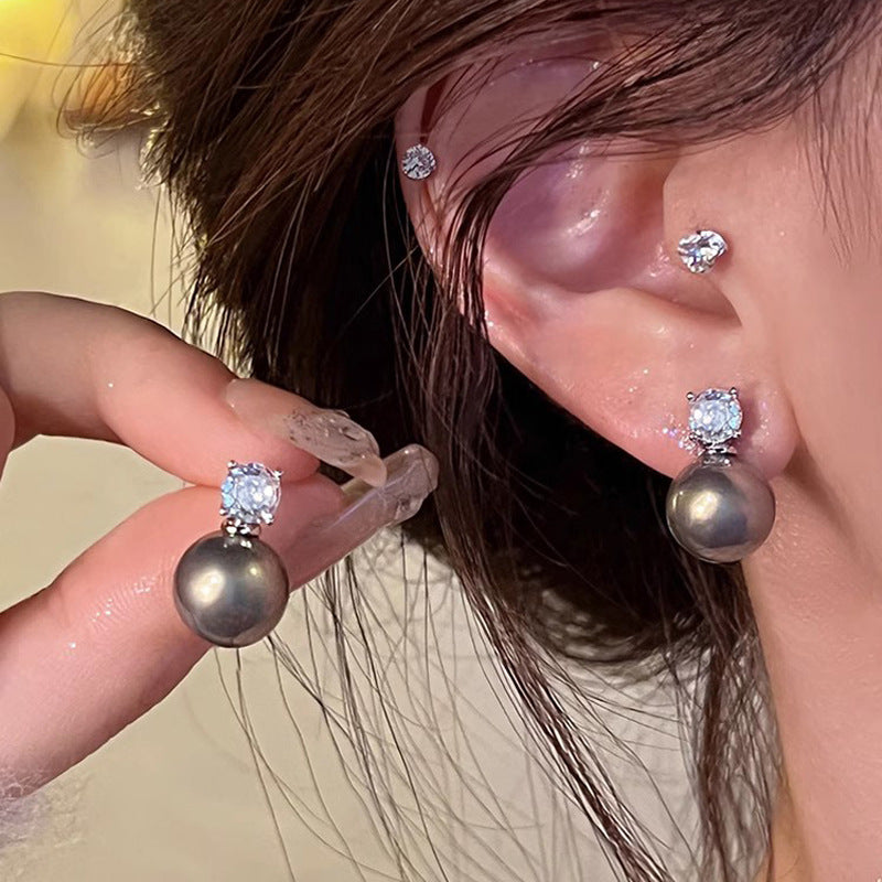 Wholesale Pearl Zircon Earrings