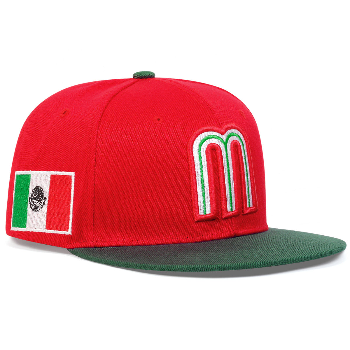 Wholesale Mexico National Sports Hip Hop Large Flag Baseball Cap
