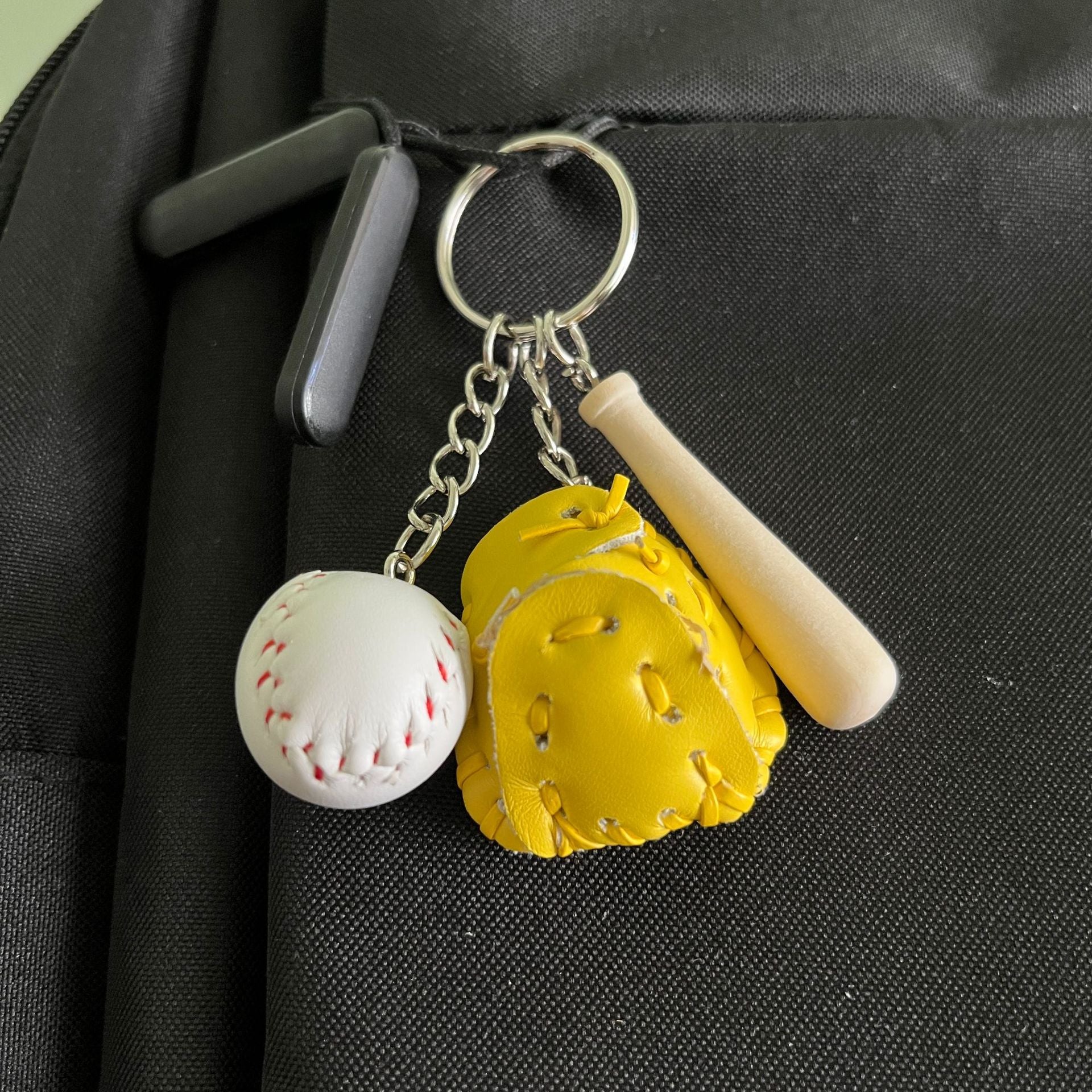 Wholesale Mini Cross-border Explosions Baseball Keychain Bag Pendant Softball Gloves Softball Baseball Pendant