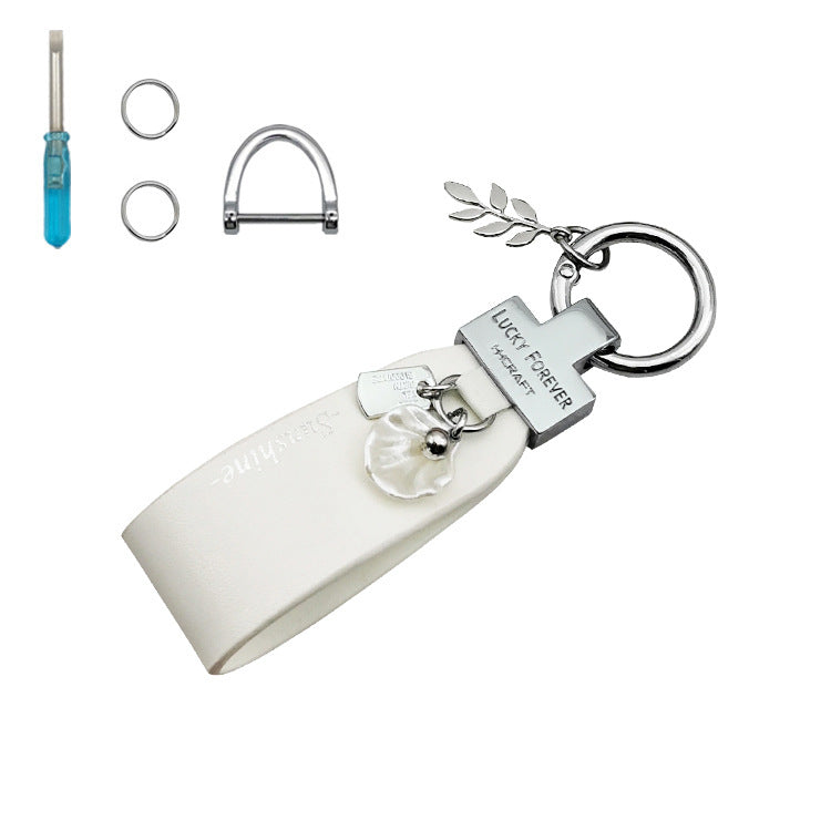 Wholesale Alloy Leather Buckle Shell Female Pendants