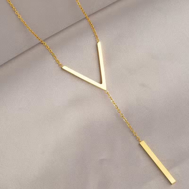 Wholesale Gold Titanium Steel Necklace for Women,  Non-Fading