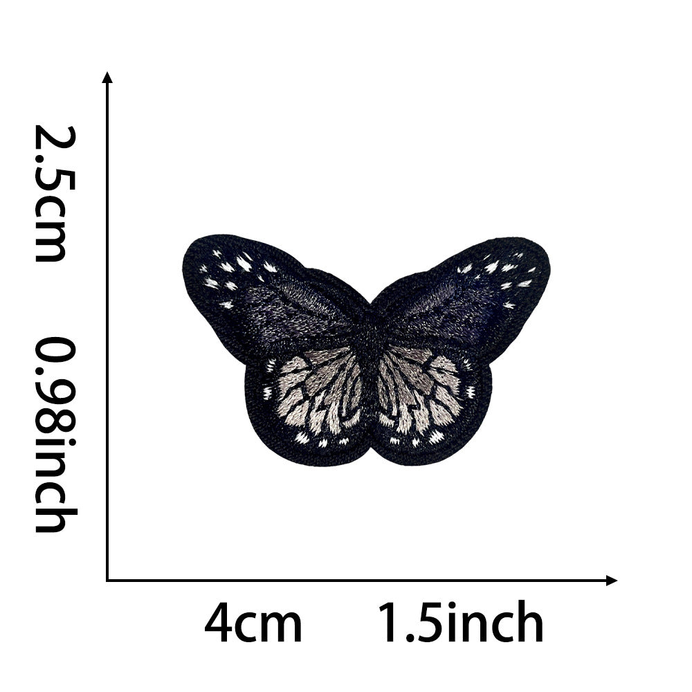 Wholesale Trendy Embroidered Butterfly Patches DIY Clothing Shoe Hat Bag Decor Accessory With Hot Melt Backing For Resale