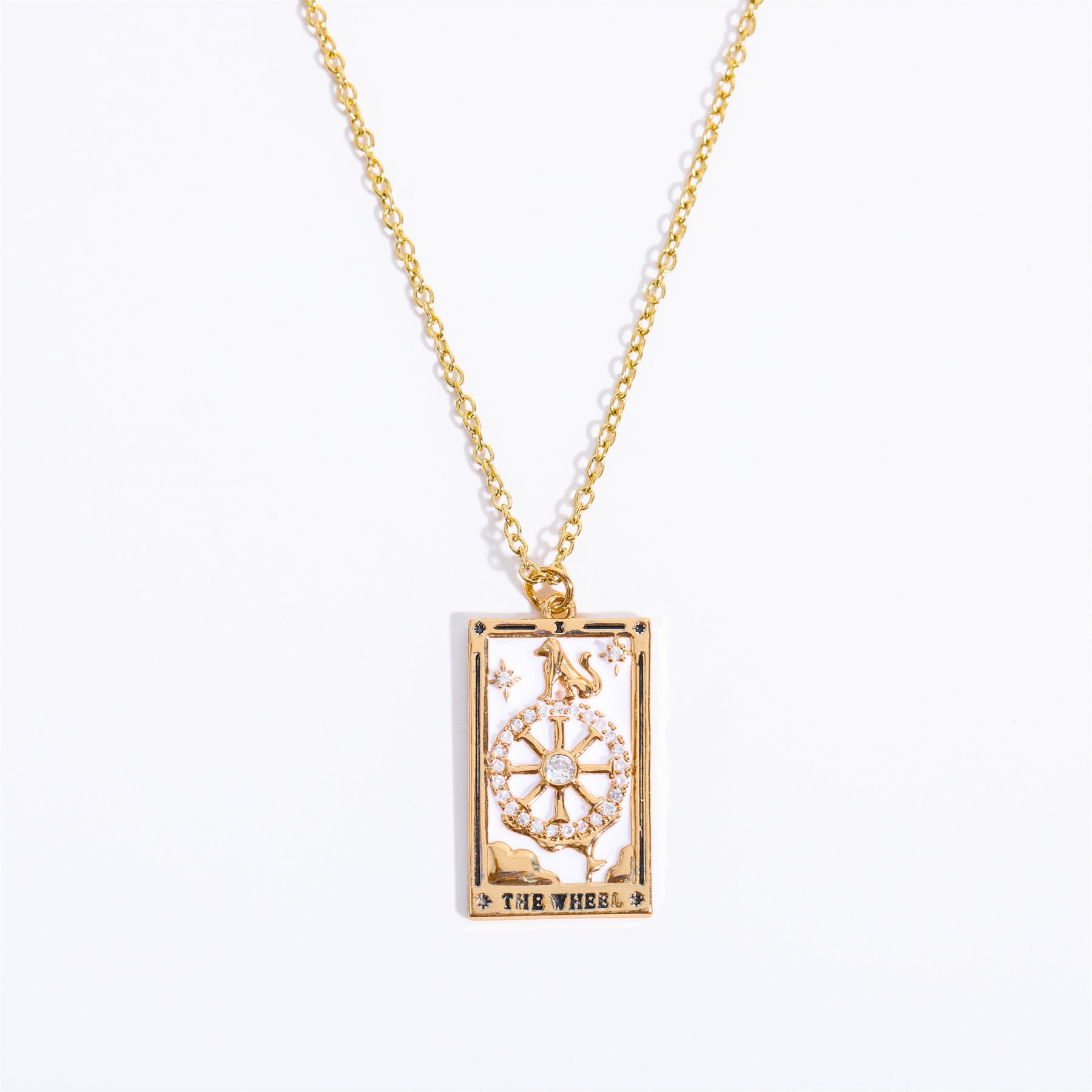 Wholesale Vintage Tarot Brand Diamond Copper Necklaces