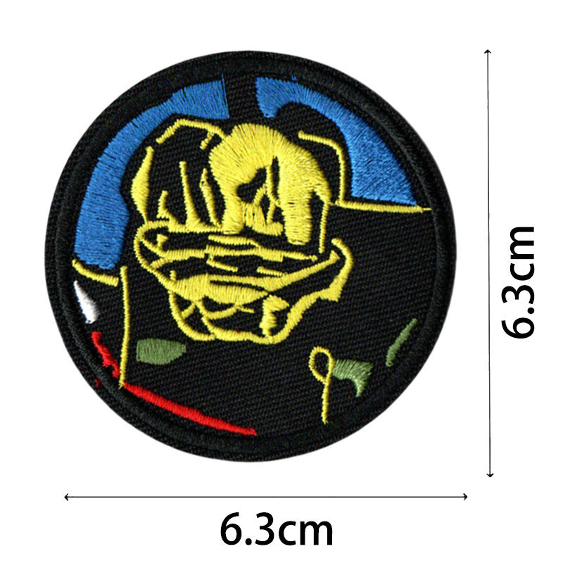 Wholesale Chic Pirate Embroidered Patch Set 9 Round Badges For Coats And Bags Fashion Accessory For DIY