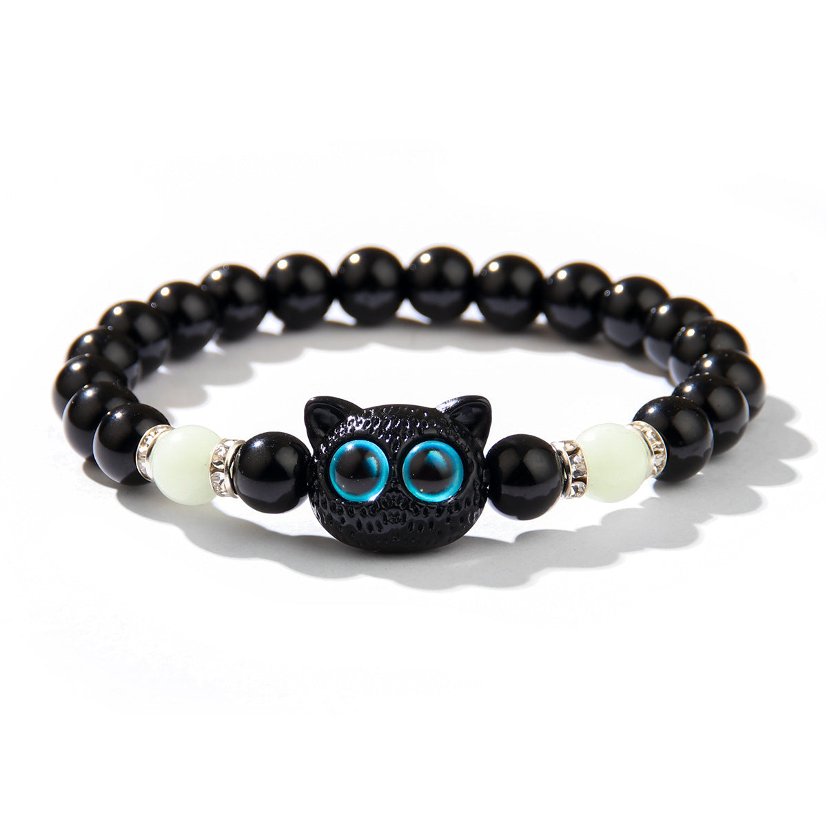 Wholesale Luminous cute cat necklace bracelet couple bracelet gift