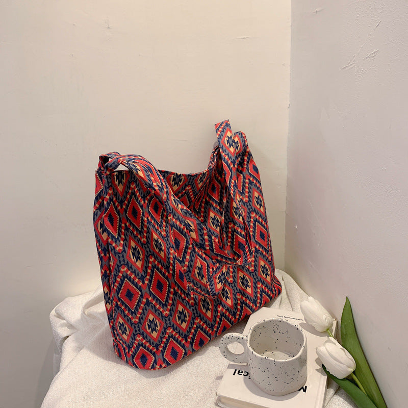 Wholesale Aztec Pattern Ethnic Style Retro Handbag Canvas Bag