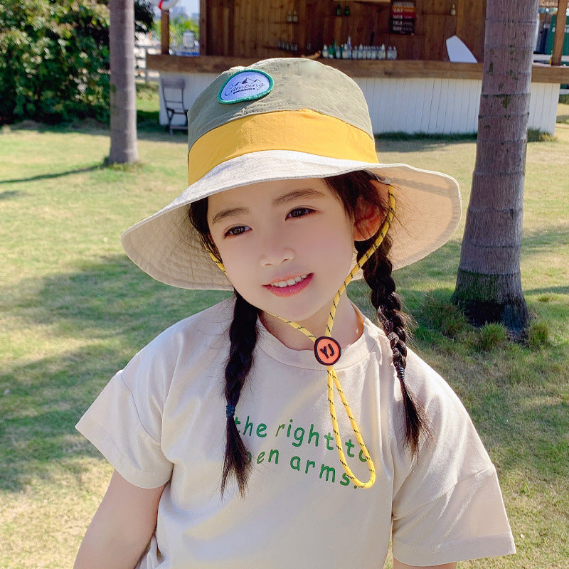 Sombrero de cubo de etiqueta para niños poliéster al por mayor