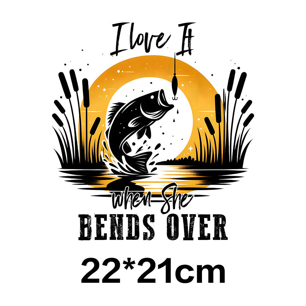 Wholesale Fishing UV DTF Ready to Press Transfers Wraps