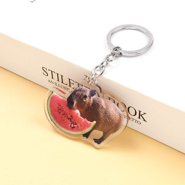 Llavero de capibara acrílico al por mayor