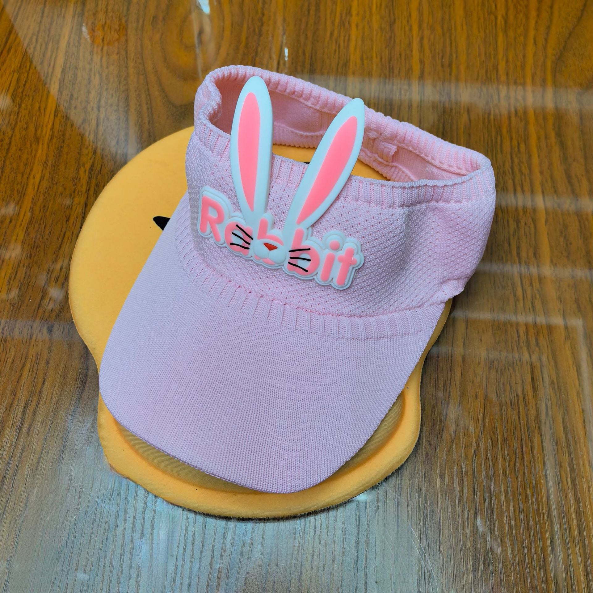 Wholesale Children's Rabbit Ears Hollow Hat Sun Protection Shade Polyester Knitted Hat