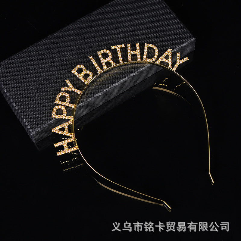 Wholesale Wholesale happy birthday birthday party headdress headband