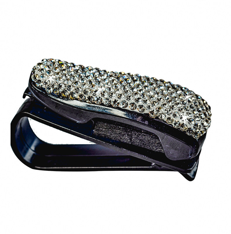 Wholesale of Automotive Eyewear Clips with Diamond Shading Creative Plastic Car Interior Products