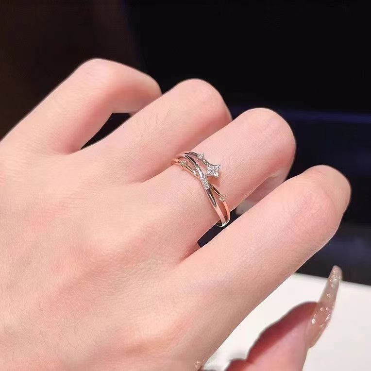 Wholesale Star Four-Pointed Open Ring