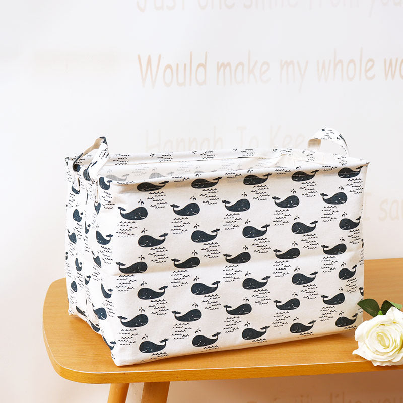 Wholesale Cotton and Linen Cloth Foldable Storage Box
