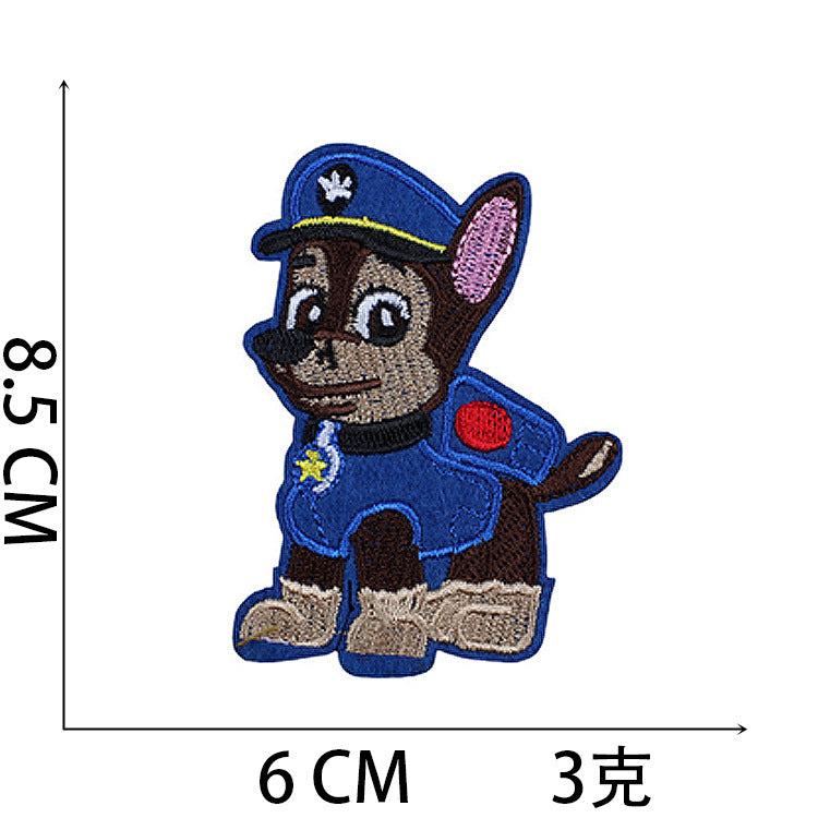 Wholesale Stylish Cartoon Dog Embroidered Patches For Clothing Bags And Laptop DIY OLY Exclusive