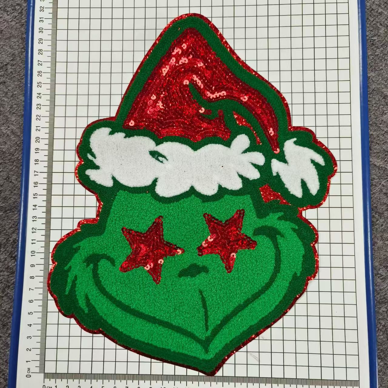 Wholesale Chic Christmas Large Embroidered Patch Iron On Towel Embroidery For Coat DIY Craft Supply