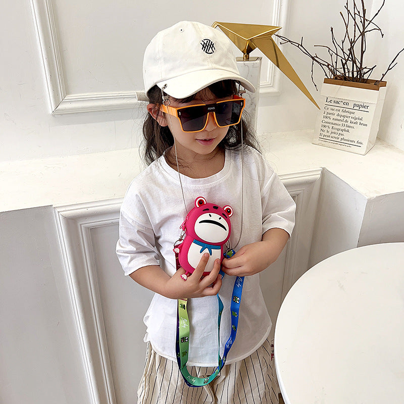 Wholesale Silicone Frog Children's Crossbody Bags