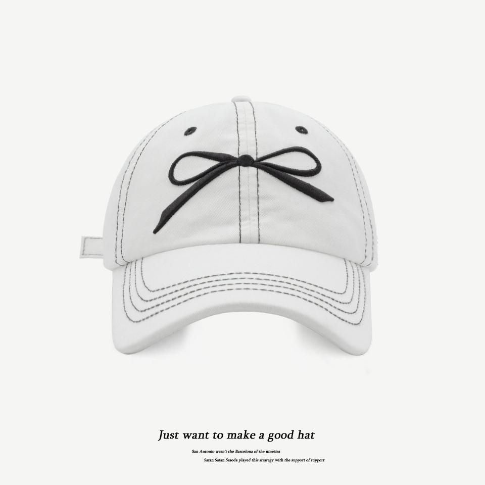 Wholesale Bow Tie Versatile Face-enhancing Small Baseball Cap