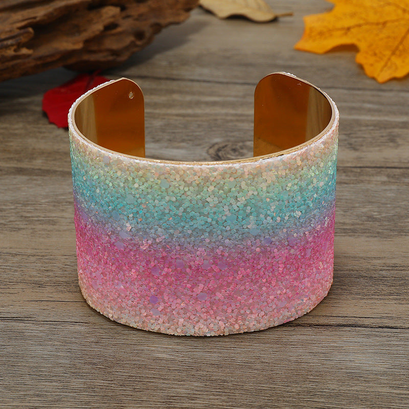 Wholesale Creative Glitter Gradient Color Brilliant Bracelet