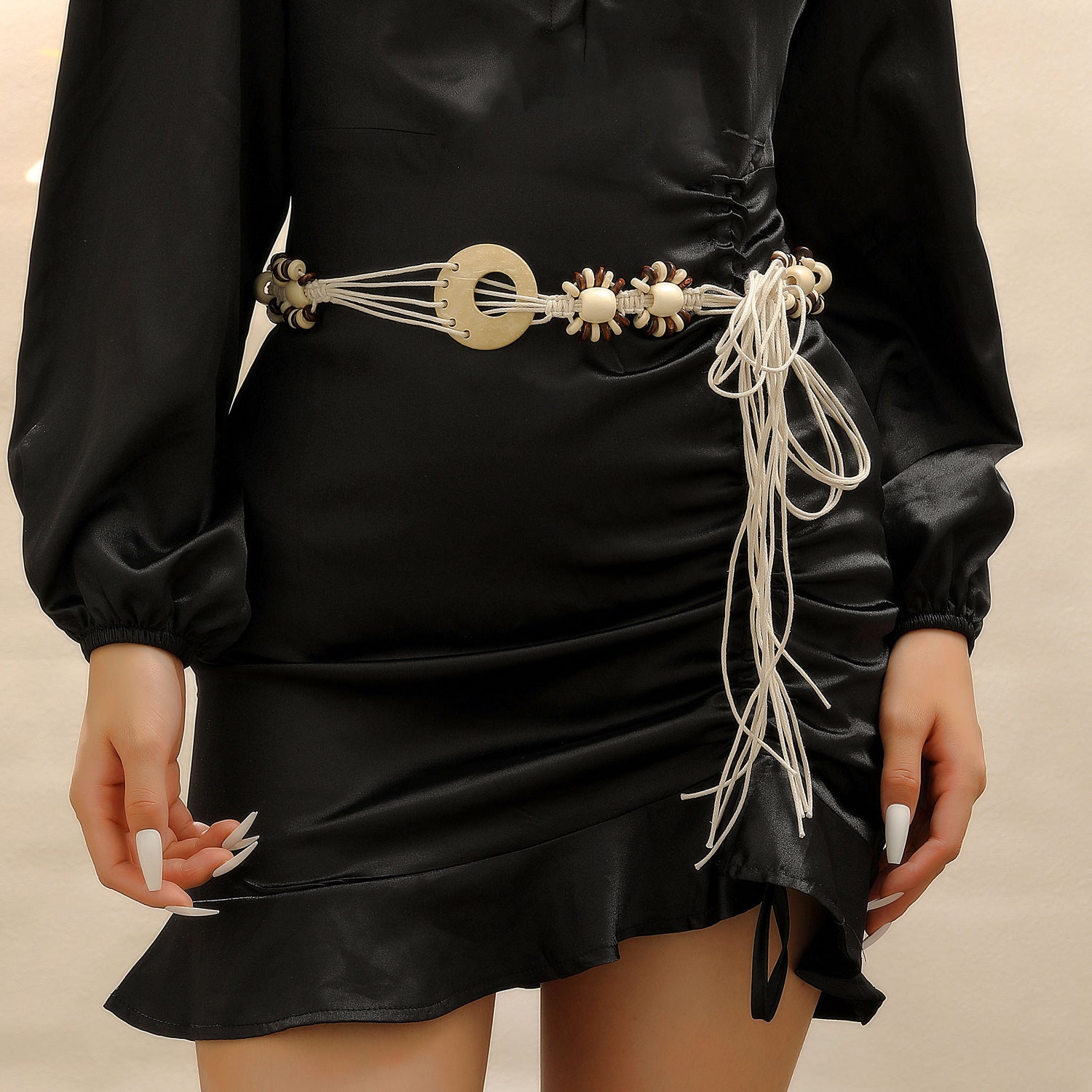 Wholesale Bohemian Ocean Style Metal Waist Chain For Women Starfish Heart Butterfly Charm Ancient Silver Finish Chic Dress Accessory
