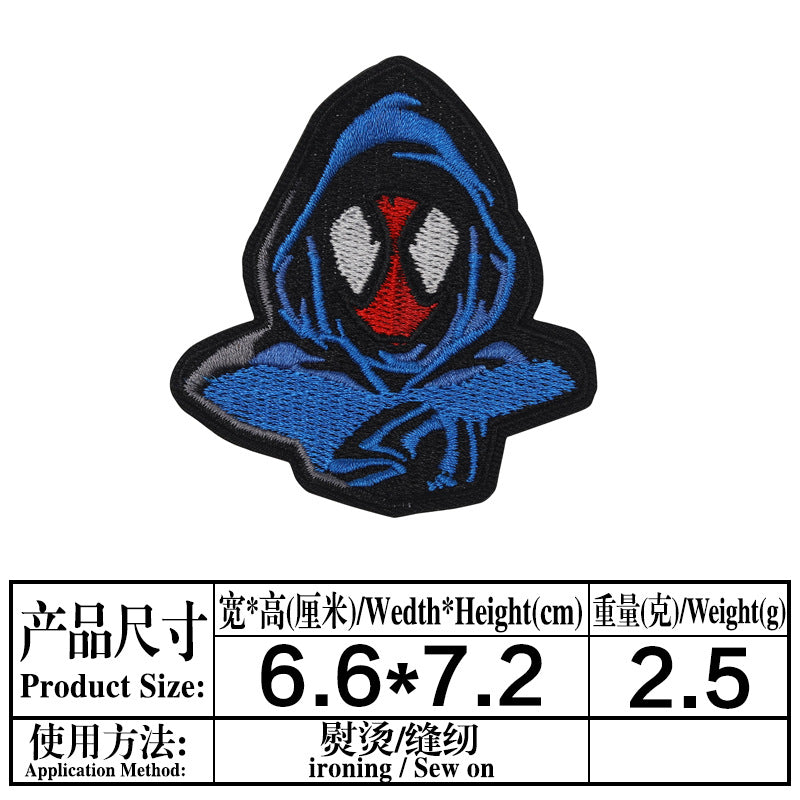 Wholesale 10 Pack Cartoon Embroidered Patch Set Sup erhero Theme DIY Sew On Patches For Clothing Bags Towels Fashion Accessory For Resale MysteryZone