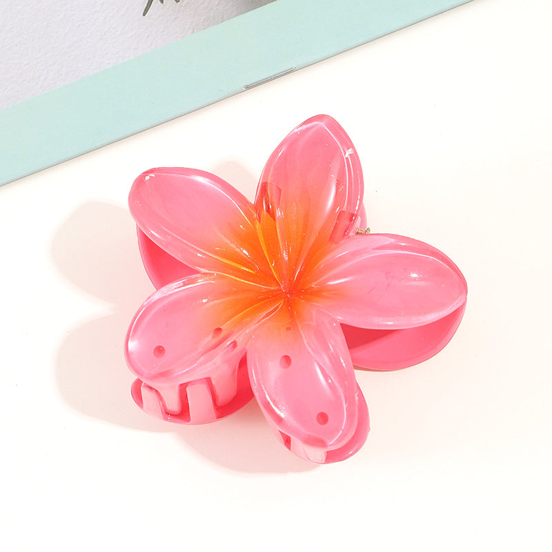 Wholesale colorful acrylic frangipani hairpins