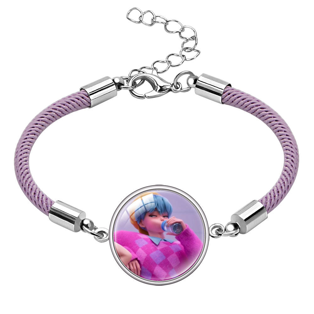 Wholesale Gemstone Bracelet Cartoon Character Multi Color Rope Bracelet