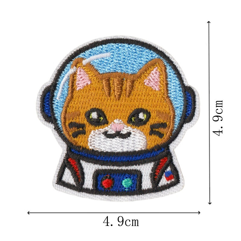 Wholesale Cat Embroidery Patch Set Iron On DIY Decorative Badges For Pencil Case And Pants Trendy Gift Boutique Resale