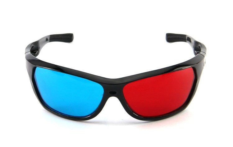 Wholesale 3D glasses red and blue glasses stereo glasses plastic
