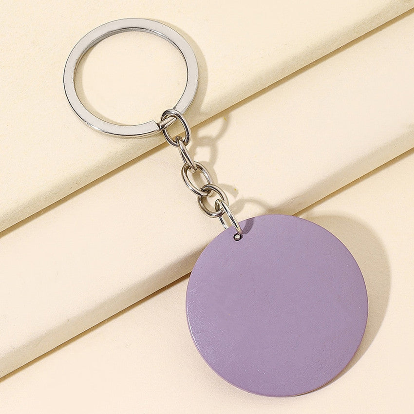 Wholesale Mother's Day MAMA Wooden Round Brand Keychains