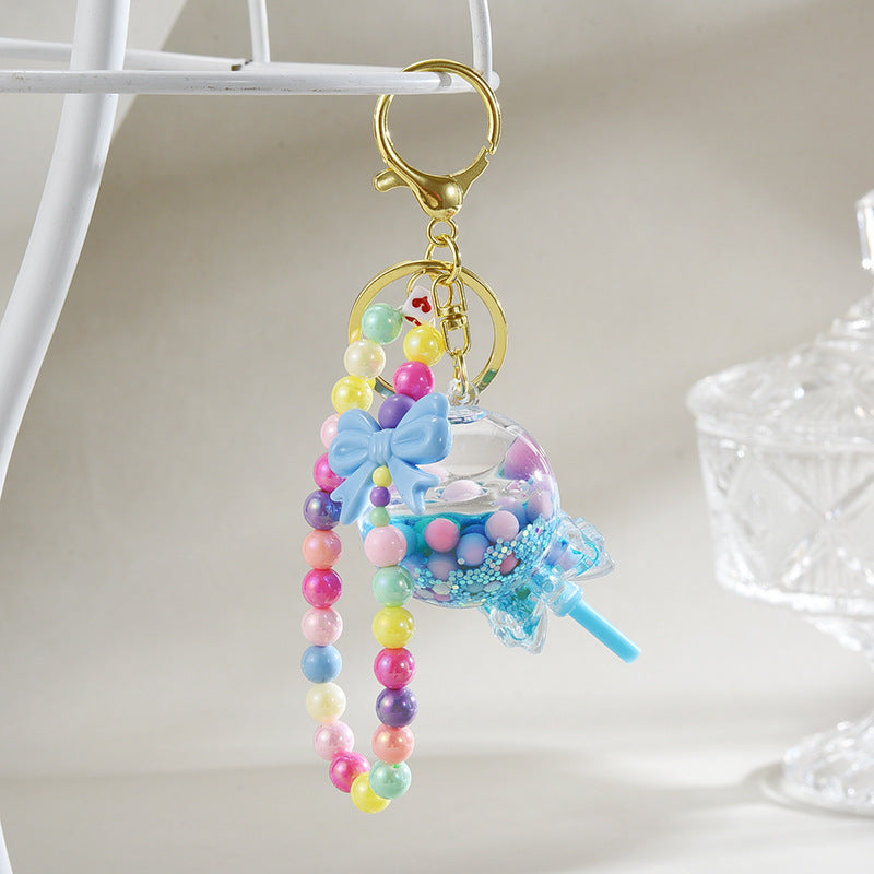 Wholesale Bracelet Acrylic Oiled Lollipop Keychain