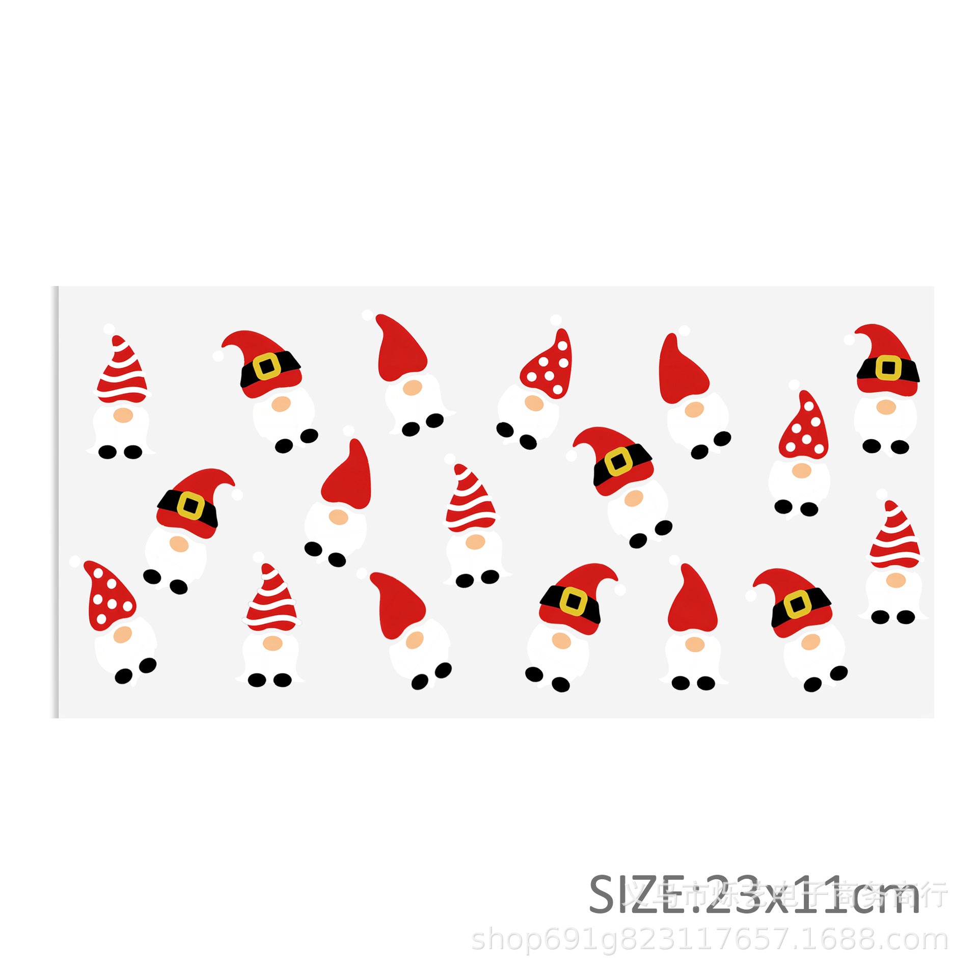 Wholesale Christmas series of ice cream cartoons   16oz Cup UV DTF Wraps