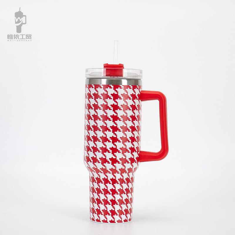 Wholesale Tumbler 40oz Stainless Steel Insulation and Cold Storage Car Handle Ice Tycoon Car Cup