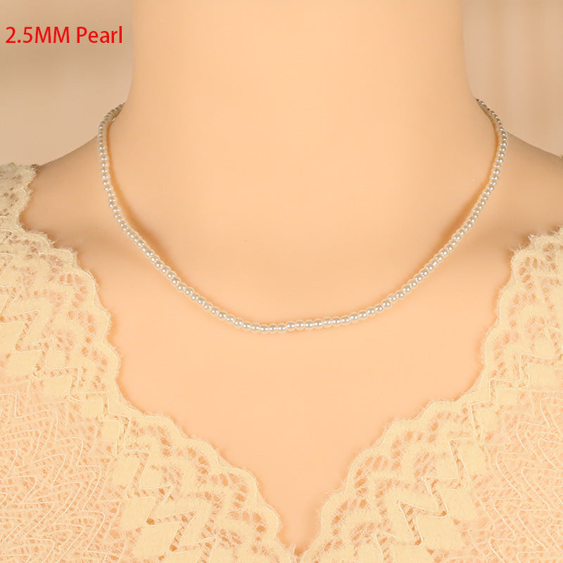 Wholesale women's pearl necklace clavicle French style necklace