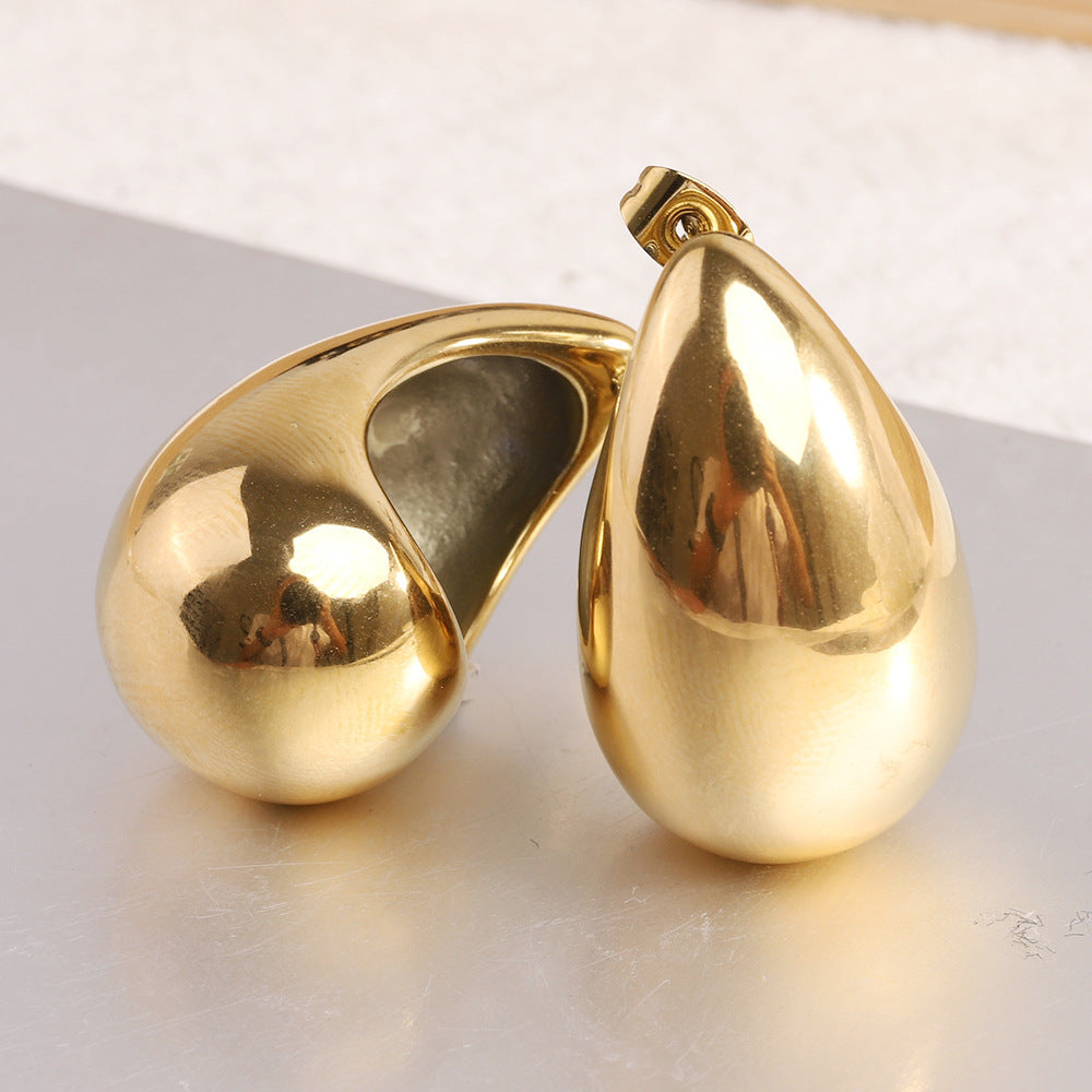 Wholesale 304 Stainless Steel Drop Pattern Earrings