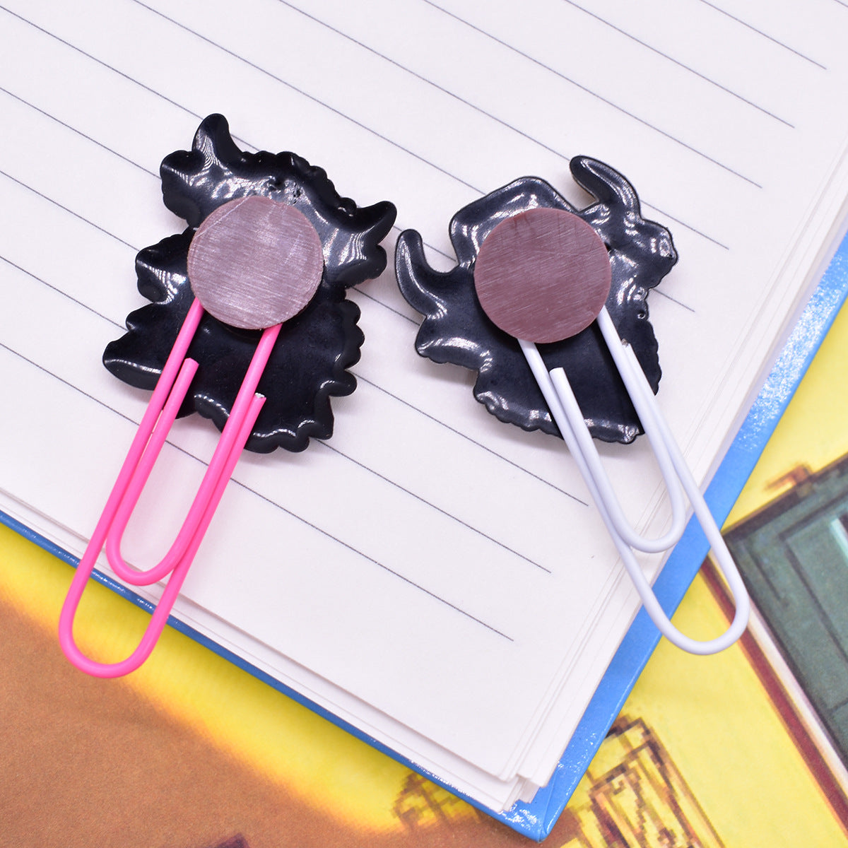Wholesale  Random 50pcs/pack   Highland Cattle Yak Paper Clip Bookmark
