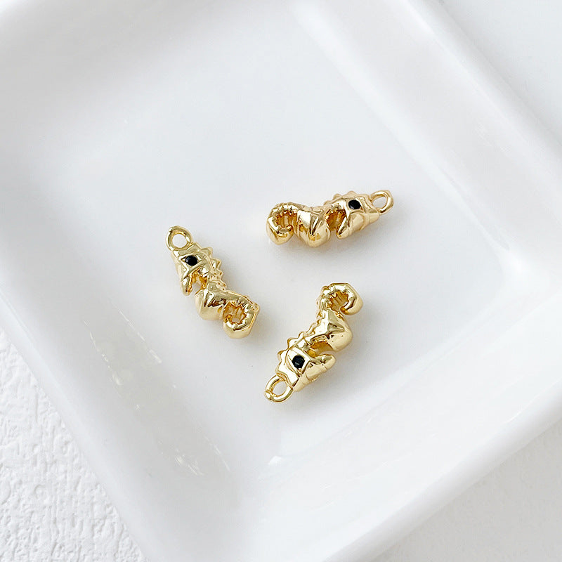 Wholesale 14k Gold Plated Marine Creature Pendant Diy Accessories