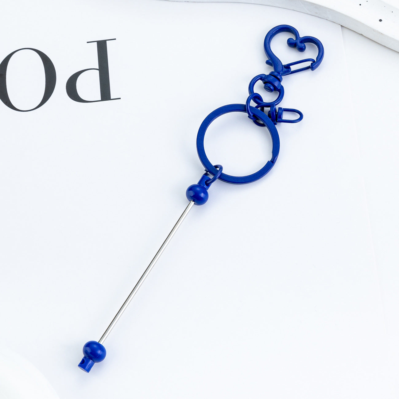 Wholesale DIY Beaded Heart Keychain Pendant Event Commemorative Small Gift Keychain Creative Luggage Pendant Keychain