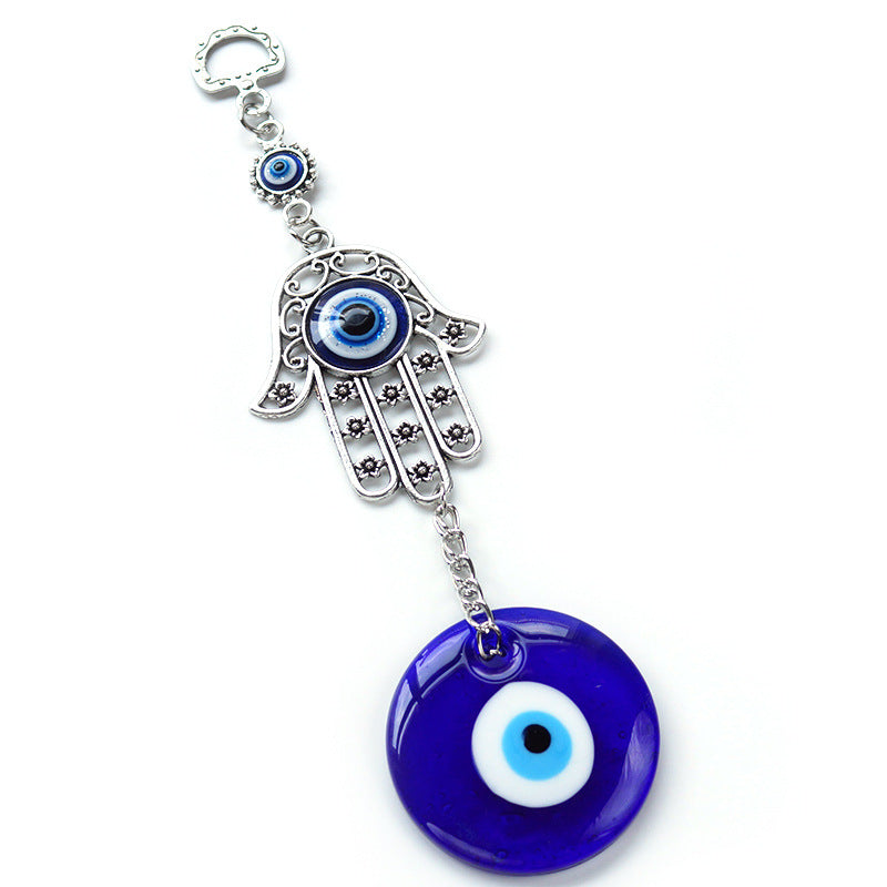 Wholesale Devil Eye Glass Keychain
