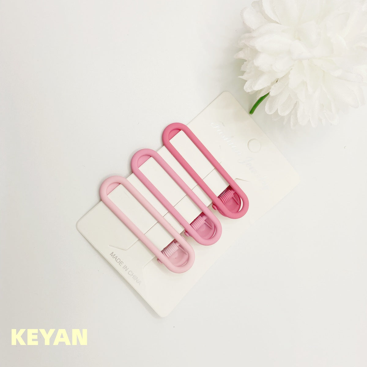 Wholesale Hollow Cute Frosted Candy Color Duckbill Clip