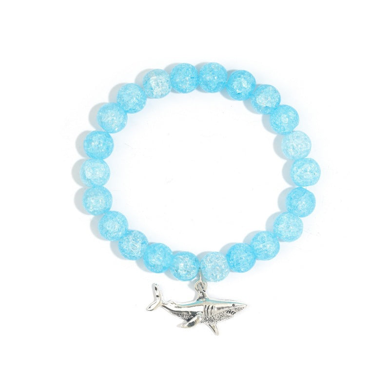 Wholesale Easter Explosion Beads Unicorn Rabbit  Pendant Elastic Bracelet