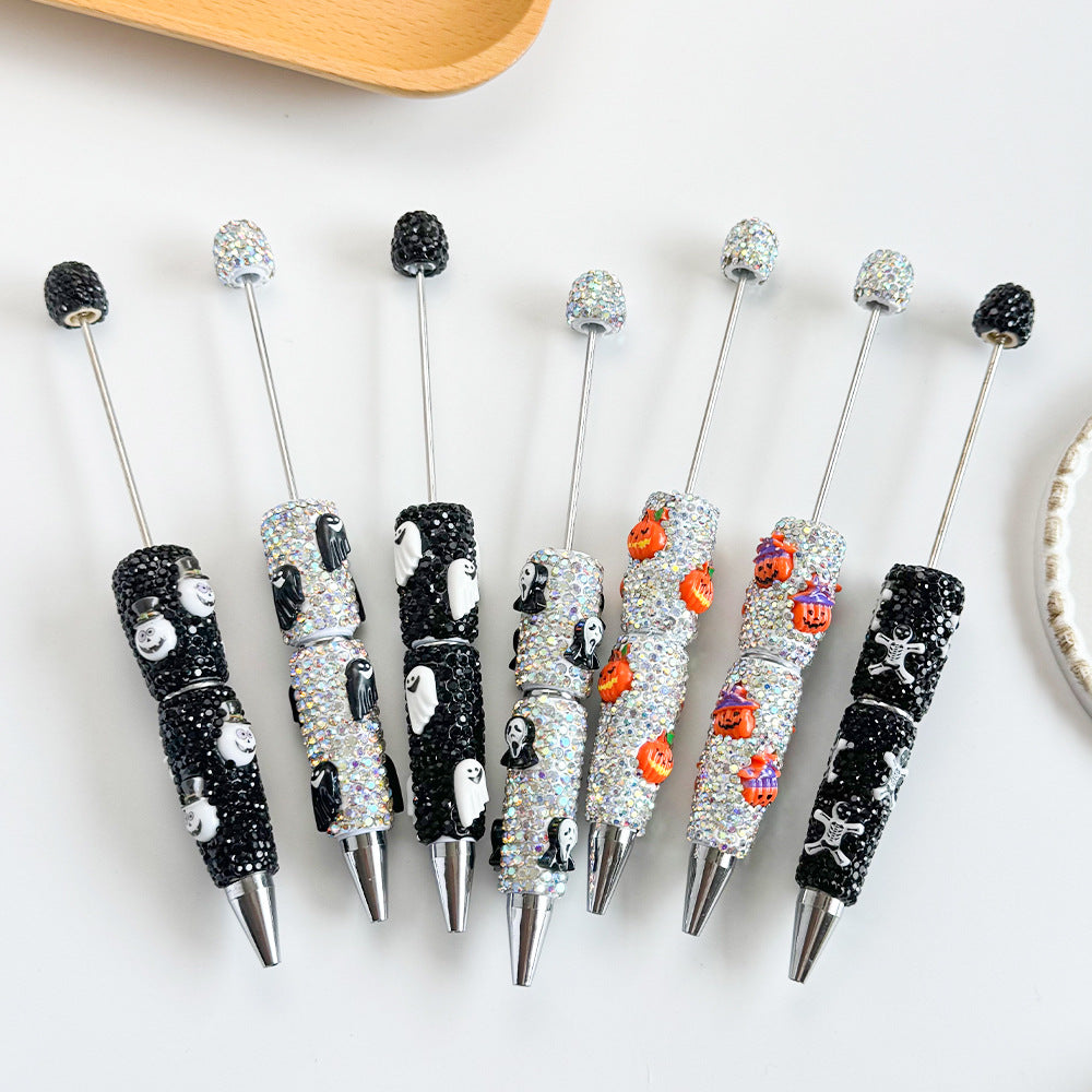 Wholesale 5pcs Cartoon sy  skull and pumpkin  Fancy Beadable Pens