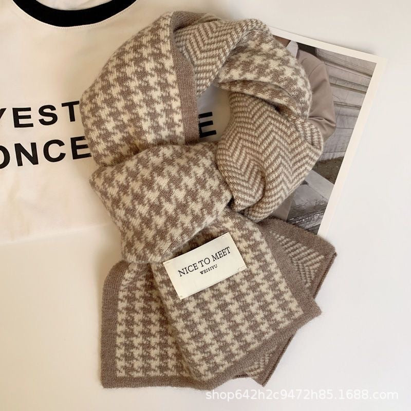 Wholesale Winter Knitted Atmosphere Cute Scarf
