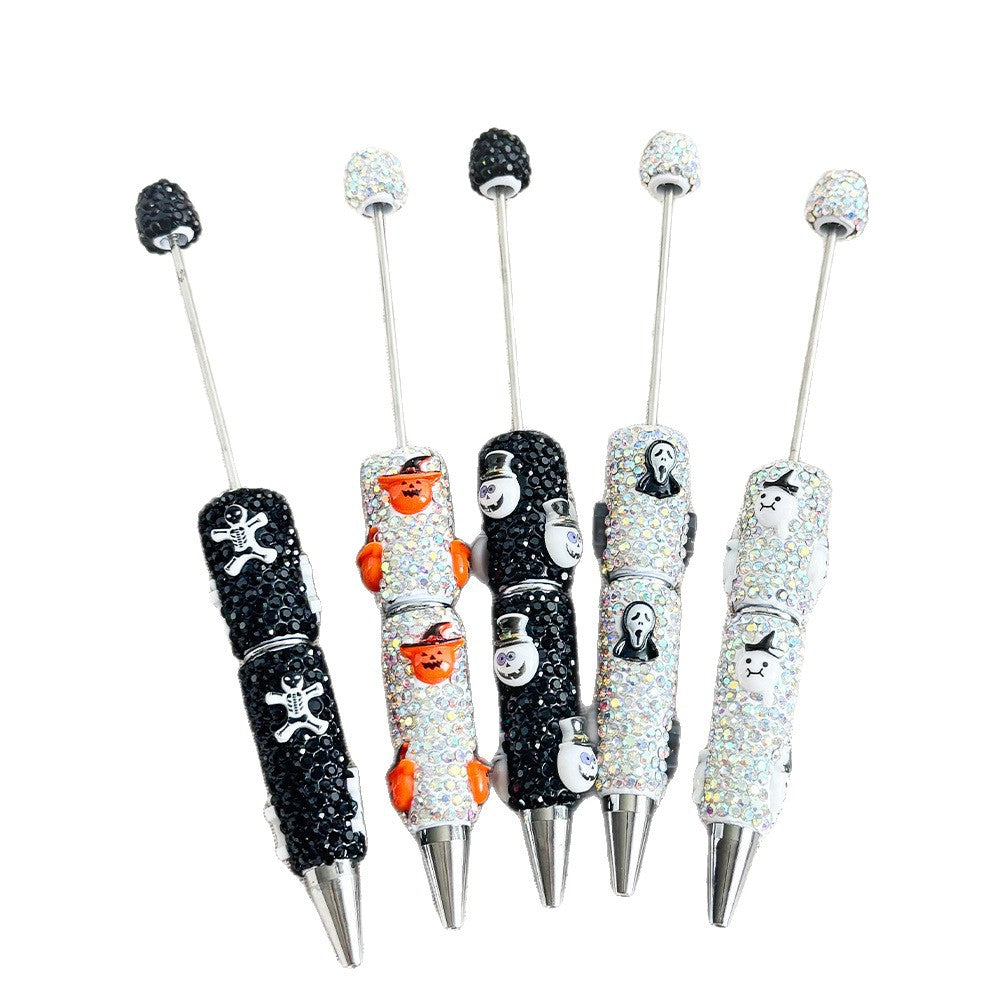 Wholesale 5pcs Cartoon sy  skull and pumpkin  Fancy Beadable Pens